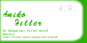 aniko hiller business card